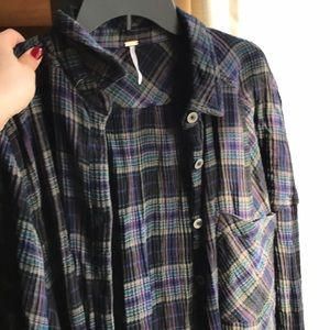 Free Republic - HOT plaid long, tunic.